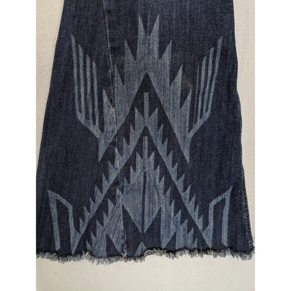 Ariat Flare Jeans Womens Size 28R Blue Chimayo High Rise Cowgirl Western Aztec - Picture 5 of 14